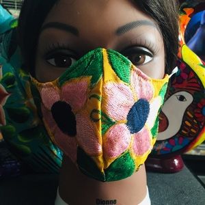“Authentic” Mexican embroidered handmade facemask!